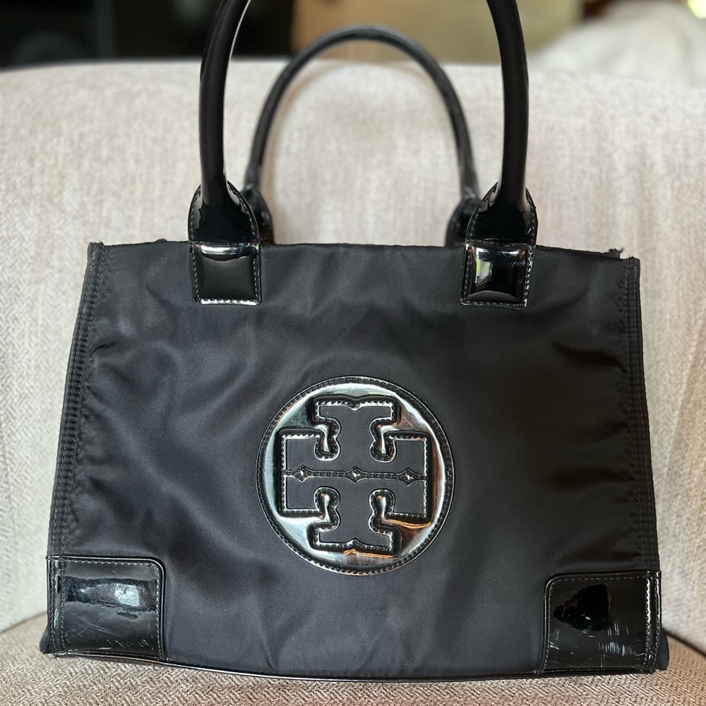 Tory Burch Ella Patent Small Tote